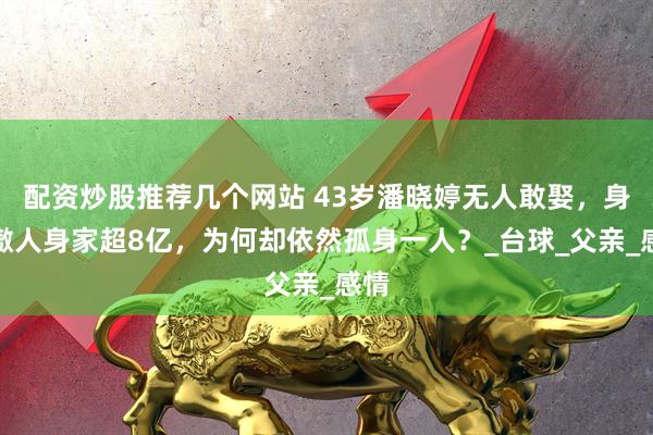 配资炒股推荐几个网站 43岁潘晓婷无人敢娶，身材傲人身家超8亿，为何却依然孤身一人？_台球_父亲_感情